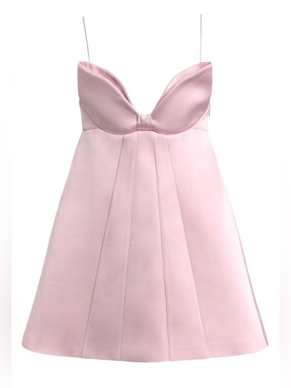 Zara x Disney Blush Pink Spaghetti Strap Structured Dress